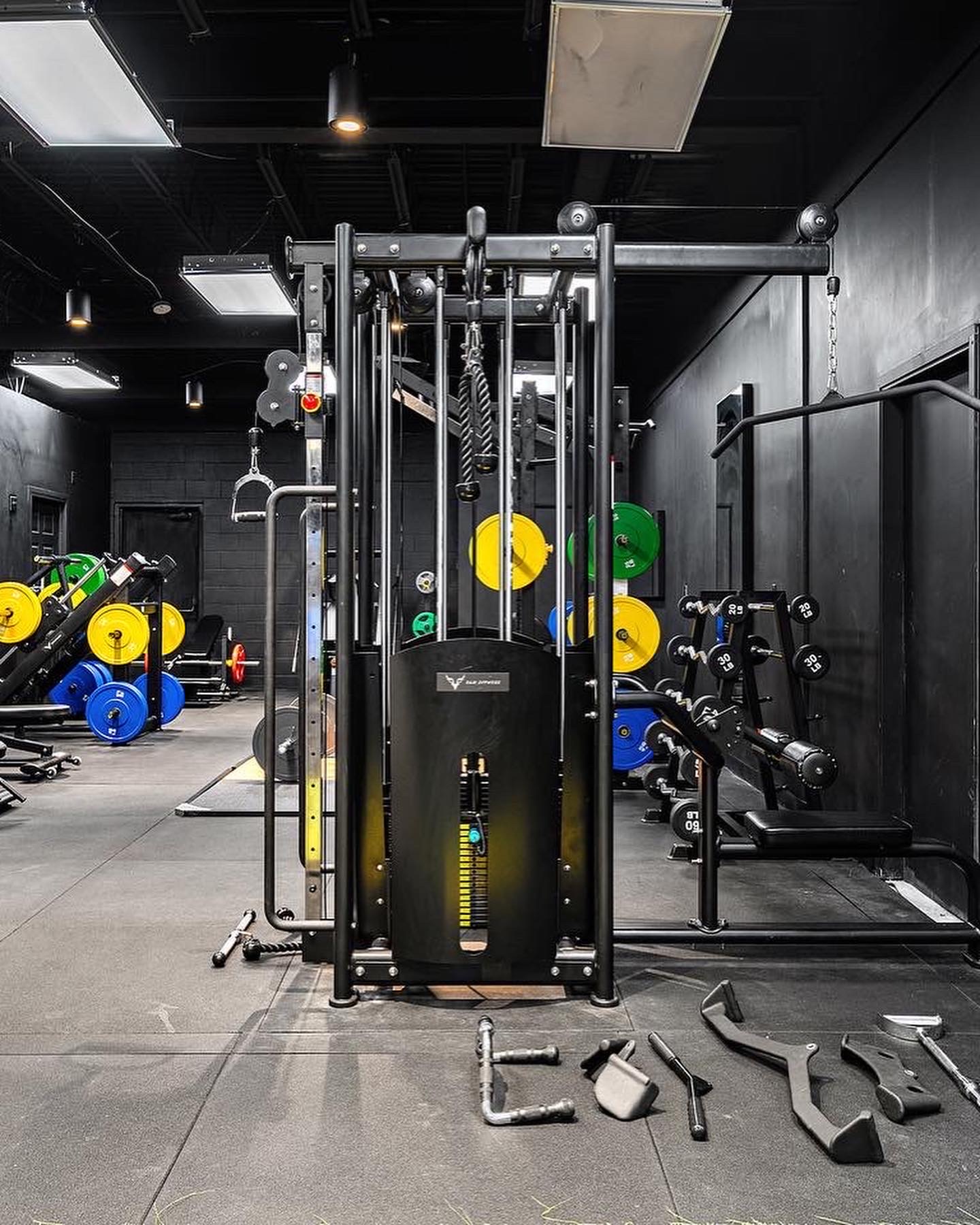 Dual-stack cable jungle gym at Elk Fitness Didsbury